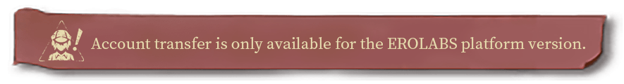 Note: Available only between EROLABS platform versions